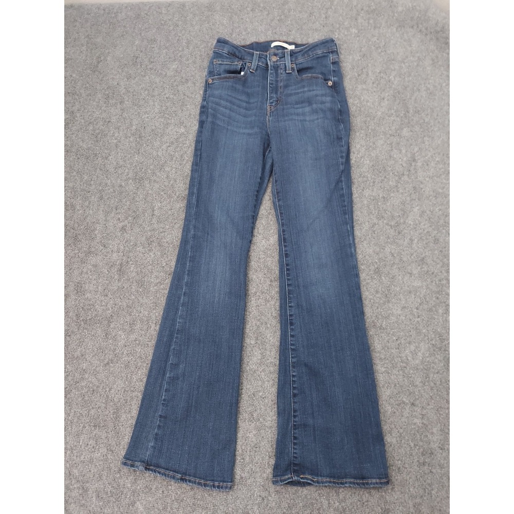 Levi's Dark Blue Flared Wide-Leg Jeans
